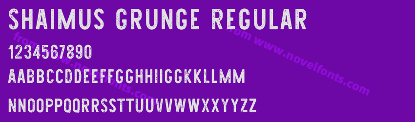 Shaimus Grunge RegularPreview Shaimus Grunge RegularPreview
