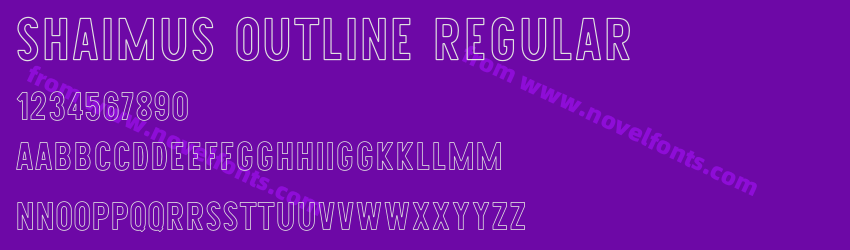 Shaimus Outline RegularPreview Shaimus Outline RegularPreview