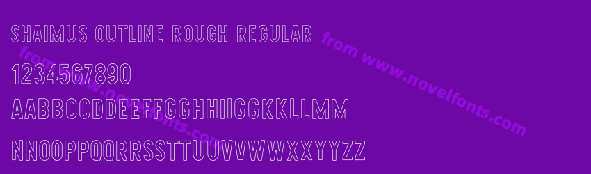 Shaimus Outline Rough RegularPreview Shaimus Outline Rough RegularPreview