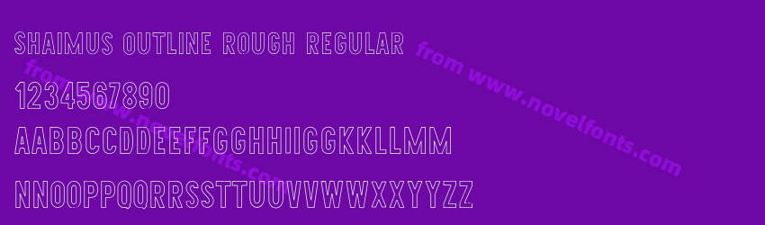Shaimus Outline Rough RegularPreview Shaimus Outline Rough RegularPreview