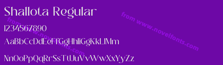 Shallota RegularPreview Shallota RegularPreview