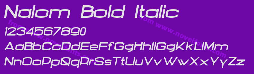 Nalom Bold ItalicPreview