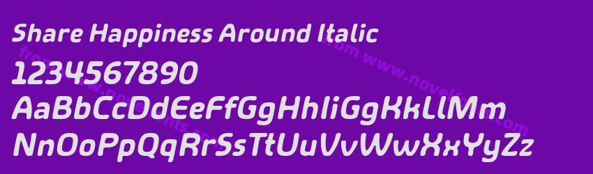 Share Happiness Around ItalicPreview Share Happiness Around ItalicPreview