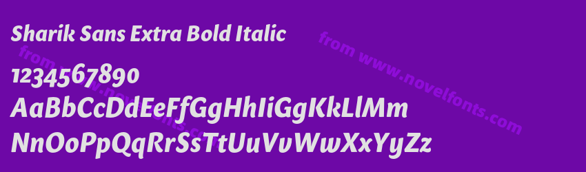 Sharik Sans Extra Bold ItalicPreview Sharik Sans Extra Bold ItalicPreview