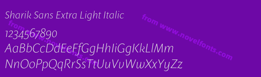 Sharik Sans Extra Light ItalicPreview Sharik Sans Extra Light ItalicPreview