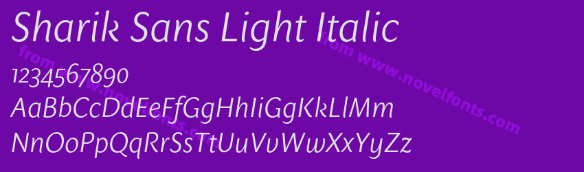 Sharik Sans Light ItalicPreview Sharik Sans Light ItalicPreview