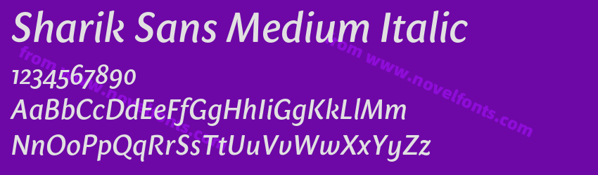 Sharik Sans Medium ItalicPreview Sharik Sans Medium ItalicPreview