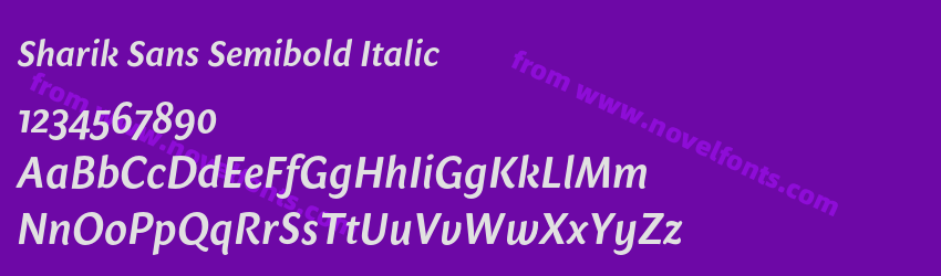 Sharik Sans Semibold ItalicPreview Sharik Sans Semibold ItalicPreview
