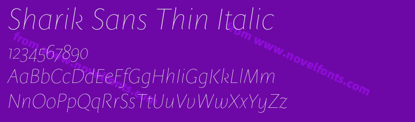 Sharik Sans Thin ItalicPreview Sharik Sans Thin ItalicPreview