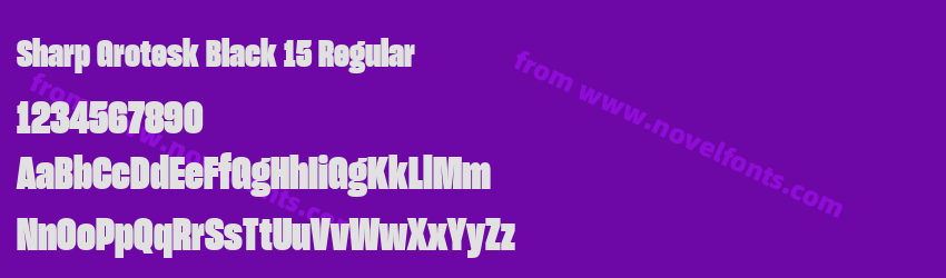 Sharp Grotesk Black 15 RegularPreview Sharp Grotesk Black 15 RegularPreview