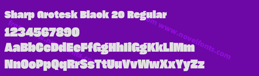 Sharp Grotesk Black 20 RegularPreview Sharp Grotesk Black 20 RegularPreview
