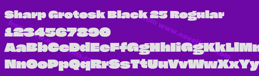 Sharp Grotesk Black 25 RegularPreview Sharp Grotesk Black 25 RegularPreview