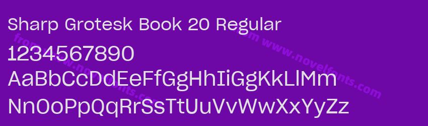 Sharp Grotesk Book 20 RegularPreview Sharp Grotesk Book 20 RegularPreview
