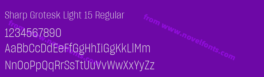 Sharp Grotesk Light 15 RegularPreview Sharp Grotesk Light 15 RegularPreview