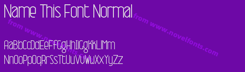 Name This Font NormalPreview