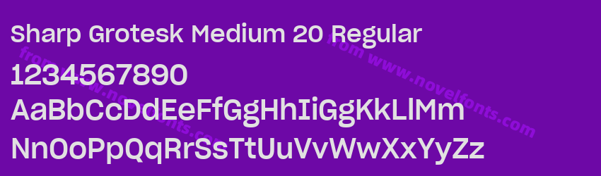 Sharp Grotesk Medium 20 RegularPreview Sharp Grotesk Medium 20 RegularPreview