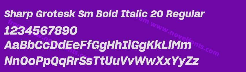 Sharp Grotesk Sm Bold Italic 20 RegularPreview Sharp Grotesk Sm Bold Italic 20 RegularPreview