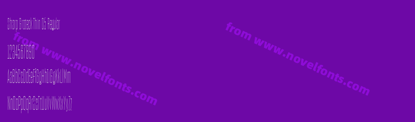 Sharp Grotesk Thin 05 RegularPreview Sharp Grotesk Thin 05 RegularPreview