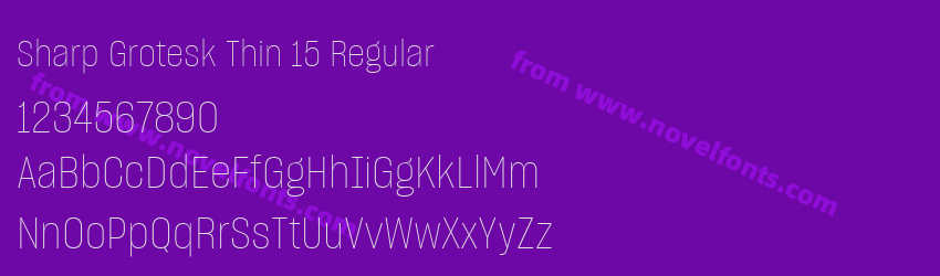 Sharp Grotesk Thin 15 RegularPreview Sharp Grotesk Thin 15 RegularPreview