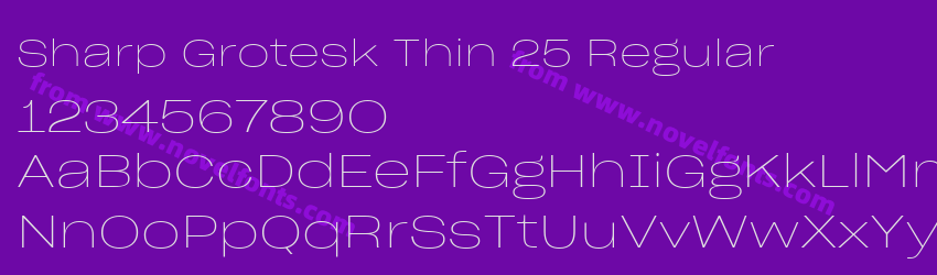 Sharp Grotesk Thin 25 RegularPreview Sharp Grotesk Thin 25 RegularPreview
