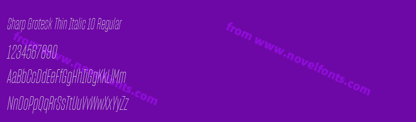 Sharp Grotesk Thin Italic 10 RegularPreview Sharp Grotesk Thin Italic 10 RegularPreview