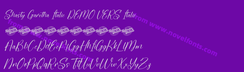 Shasty Garetha Italic DEMO VERS ItalicPreview Shasty Garetha Italic DEMO VERS ItalicPreview