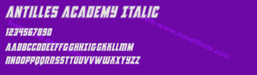 Antilles Academy ItalicPreview