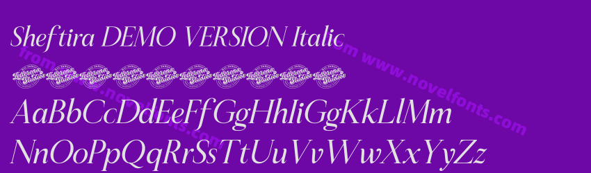 Sheftira DEMO VERSION ItalicPreview Sheftira DEMO VERSION ItalicPreview