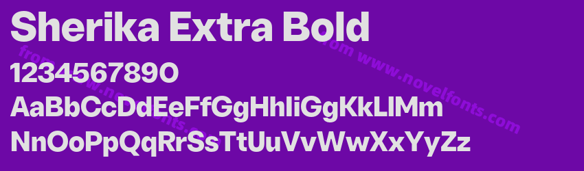 Sherika Extra BoldPreview Sherika Extra BoldPreview
