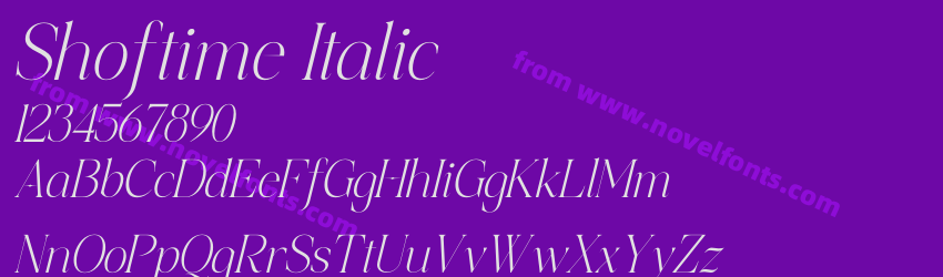 Shoftime ItalicPreview Shoftime ItalicPreview