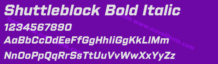 Shuttleblock Bold ItalicPreview Shuttleblock Bold ItalicPreview