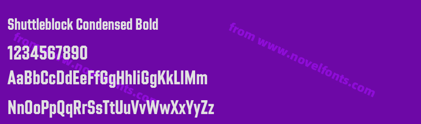Shuttleblock Condensed BoldPreview Shuttleblock Condensed BoldPreview