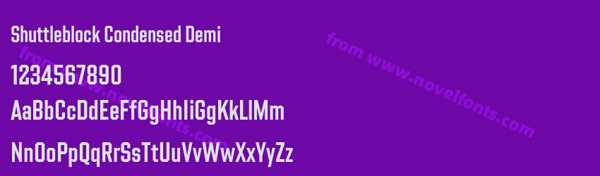 Shuttleblock Condensed DemiPreview Shuttleblock Condensed DemiPreview