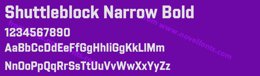 Shuttleblock Narrow BoldPreview Shuttleblock Narrow BoldPreview