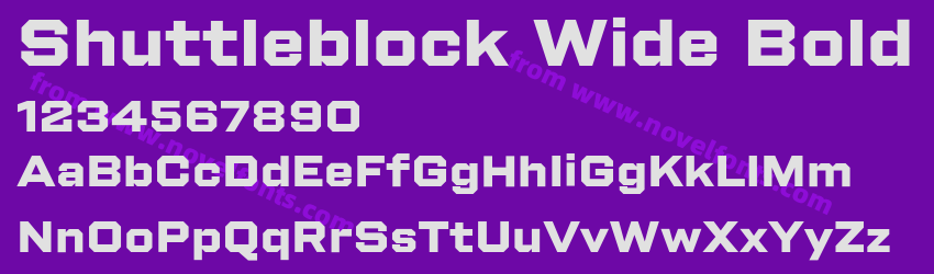 Shuttleblock Wide BoldPreview Shuttleblock Wide BoldPreview