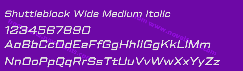 Shuttleblock Wide Medium ItalicPreview Shuttleblock Wide Medium ItalicPreview