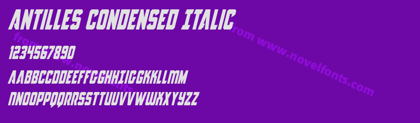 Antilles Condensed ItalicPreview