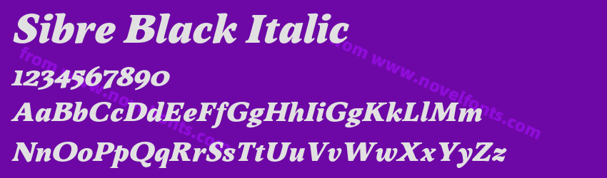 Sibre Black ItalicPreview Sibre Black ItalicPreview
