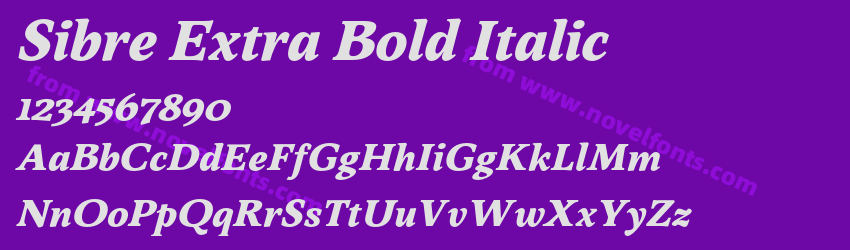 Sibre Extra Bold ItalicPreview Sibre Extra Bold ItalicPreview
