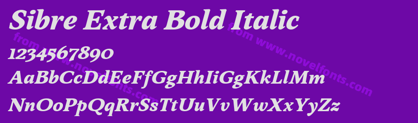 Sibre Extra Bold ItalicPreview Sibre Extra Bold ItalicPreview