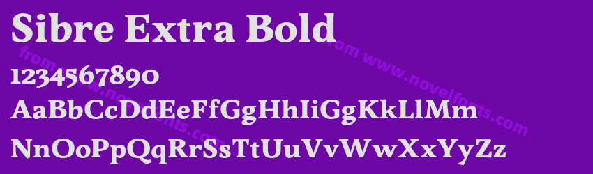 Sibre Extra BoldPreview Sibre Extra BoldPreview