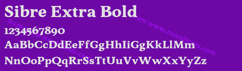 Sibre Extra BoldPreview Sibre Extra BoldPreview