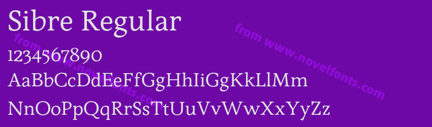 Sibre RegularPreview Sibre RegularPreview
