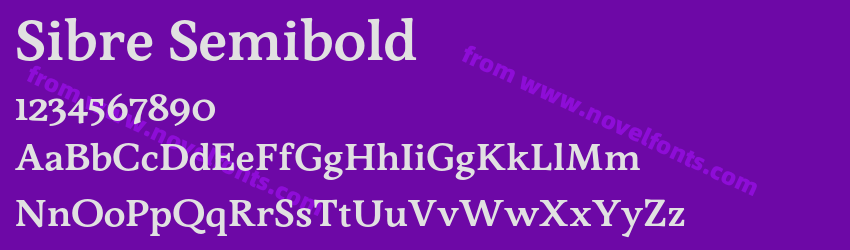 Sibre SemiboldPreview Sibre SemiboldPreview