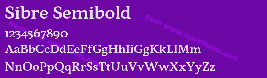 Sibre SemiboldPreview Sibre SemiboldPreview