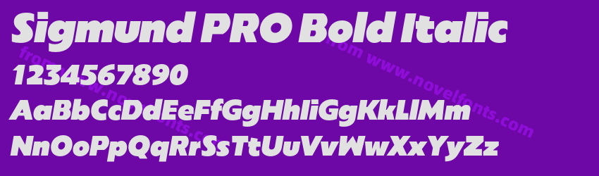 Sigmund PRO Bold ItalicPreview Sigmund PRO Bold ItalicPreview