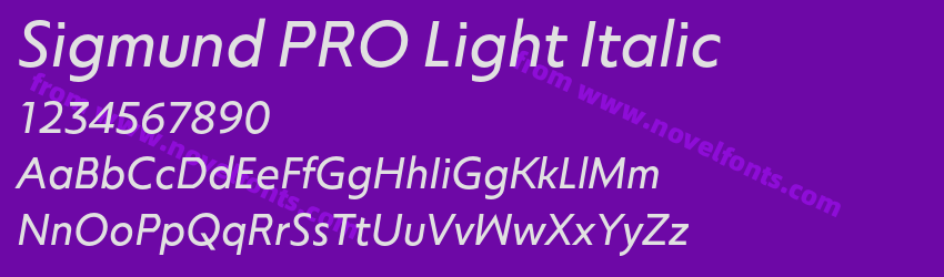 Sigmund PRO Light ItalicPreview Sigmund PRO Light ItalicPreview