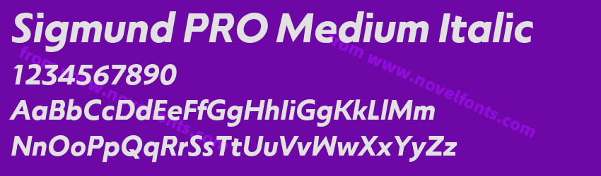 Sigmund PRO Medium ItalicPreview Sigmund PRO Medium ItalicPreview