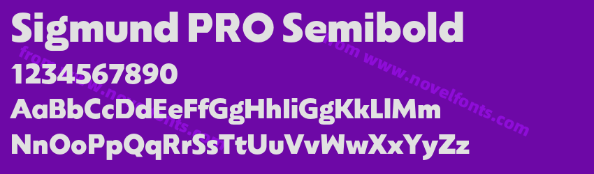 Sigmund PRO SemiboldPreview Sigmund PRO SemiboldPreview