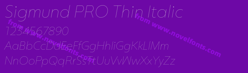 Sigmund PRO Thin ItalicPreview Sigmund PRO Thin ItalicPreview